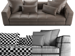 Blazer leather sofa 3D Model
