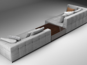 Blazer fabric sofa Modelo 3D