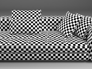 Blazer fabric sofa Modelo 3D