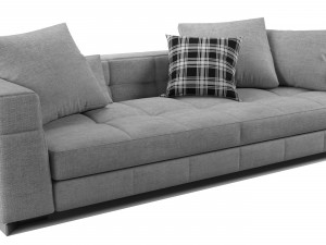 Blazer fabric sofa II 3D-Modell