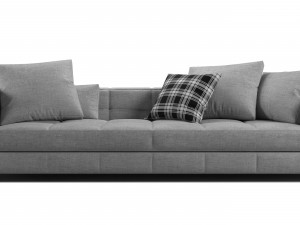 Blazer fabric sofa II 3D-Modell