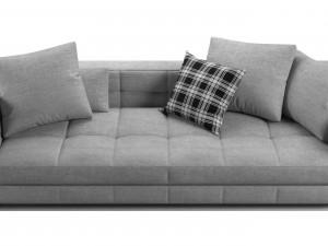 Blazer fabric sofa II 3D-Modell
