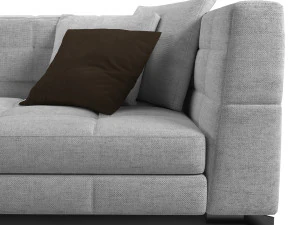 Blazer fabric sofa III 3D Model