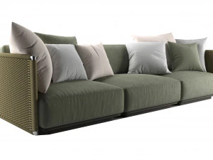 Flexform Eddy OUTDOOR sofa 3D Model