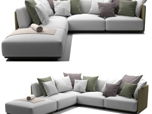 Flexform Eddy OUTDOOR II sofa Modelo 3D