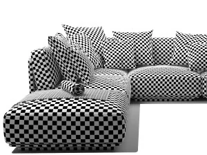Flexform Eddy OUTDOOR II sofa 3D Model