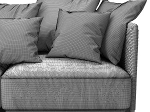 Flexform Eddy OUTDOOR II sofa 3D Model