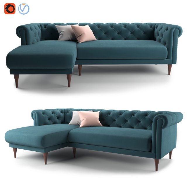 MADE Barstow SOFA Modelo 3D .c4d .max .obj .3ds .fbx .stl .blend 