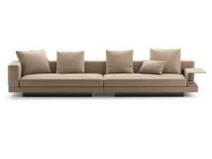 Connery Leather Sofa Model 3D