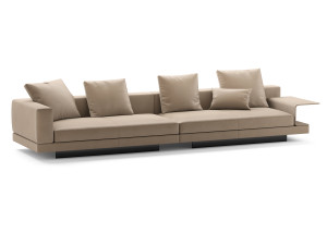 Connery Leather Sofa Model 3D