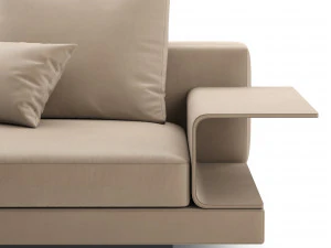Connery Leather Sofa 3D Model
