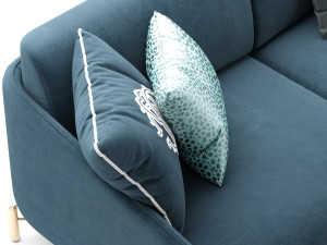 ROBERTO CAVALLI CLIFTON SOFA 3 SEATER Modelo 3D