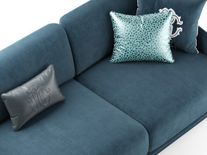 ROBERTO CAVALLI CLIFTON SOFA 3 SEATER Modelo 3D