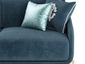 ROBERTO CAVALLI CLIFTON SOFA 3 SEATER Modelo 3D