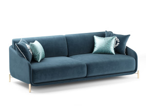 ROBERTO CAVALLI CLIFTON SOFA 2 SEATER 3D Modell