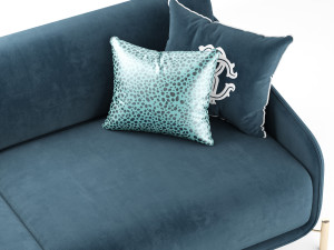 ROBERTO CAVALLI CLIFTON SOFA 2 SEATER 3D Modell