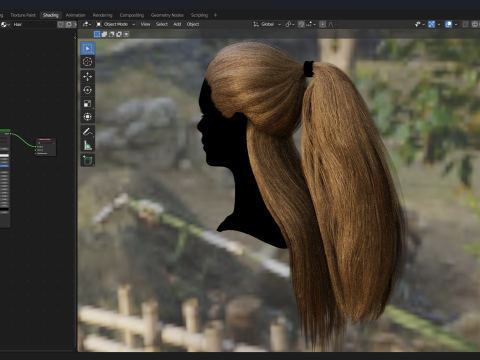 Realtime Haircard No 1 3D Model