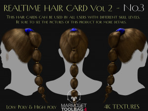 Realtime Haircard Vol 2 - No3 3D-Modell