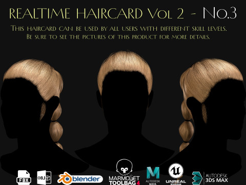 Realtime Haircard Vol 2 - No3 Modelo 3D
