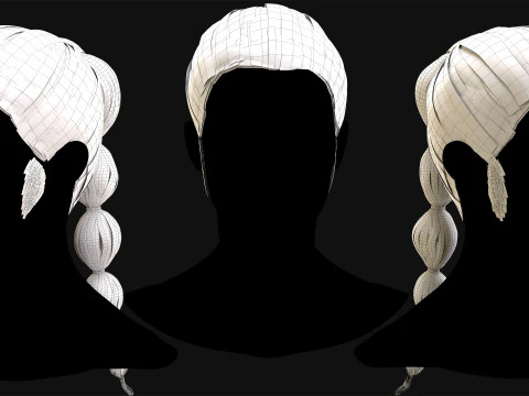 Realtime Haircard No 8 3D Model