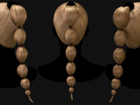 Realtime Haircard No 8 3D Model