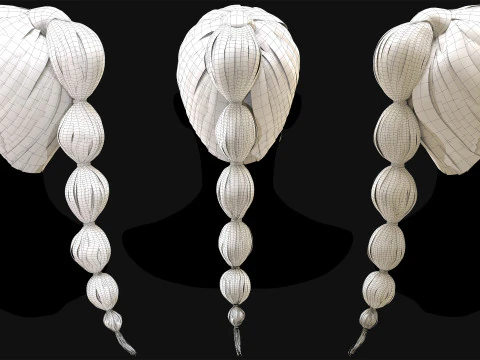 Realtime Haircard No 8 3D Model