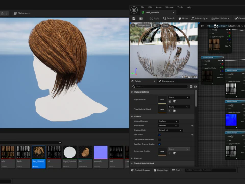 Realtime Haircard No9 3D Model