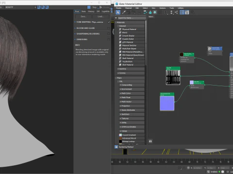 Tarjeta de pelo en tiempo real No7 Modelo 3D
