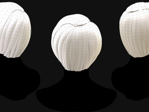 Tarjeta de pelo en tiempo real No7 Modelo 3D