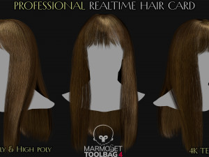 Realtime Haircard Vol 2 - No1 3D Model