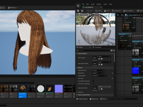 Realtime Haircard No6 Modello 3D