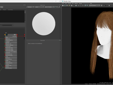 Realtime Haircard No6 3D Model