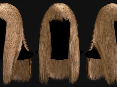 Realtime Haircard No6 Modello 3D