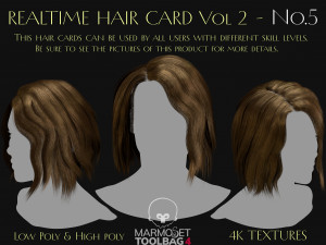 Realtime Haircard Vol 2 - No5 Modelo 3D