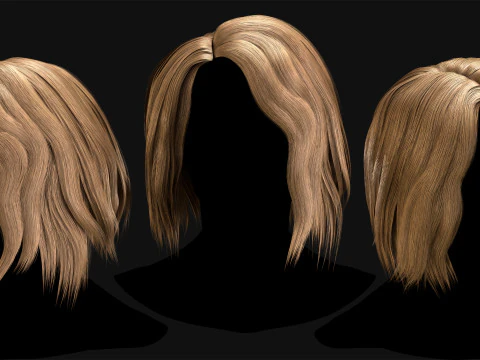 Realtime Haircard No10 3D Model