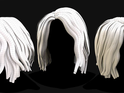 Realtime Haircard No10 3D Model