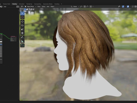 Realtime Haircard No10 3D Model