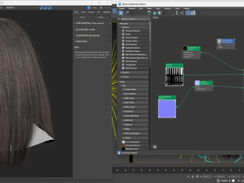 Tarjeta de pelo en tiempo real No2 Modelo 3D