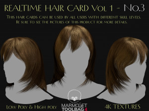 Realtime Haircard Vol 1 - No3 Modelo 3D
