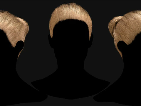 Realtime Haircard No5 3D Model