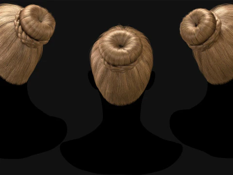 Realtime Haircard No5 3D Model