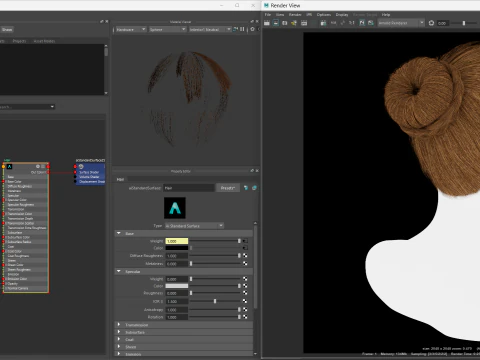 Realtime Haircard No5 3D Model