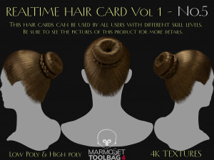 Realtime Haircard Vol 1 - No5 Modelo 3D