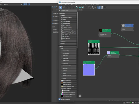 Tarjeta de pelo en tiempo real No4 Modelo 3D