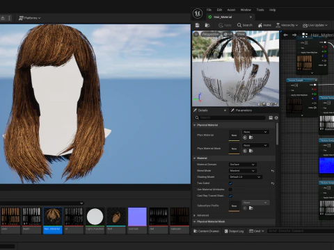 Tarjeta de pelo en tiempo real No4 Modelo 3D