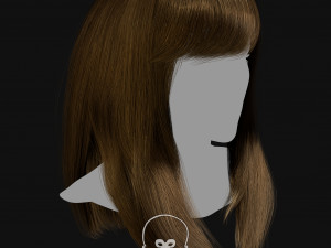 Realtime Haircard Vol 1 - No4 Modelo 3D