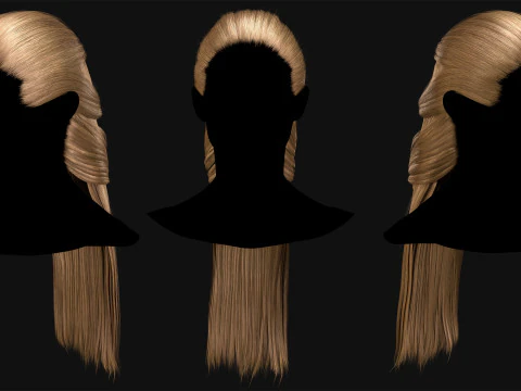 Realtime Haircard No11 3D Model