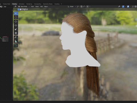 Realtime Haircard No11 Modèle 3D