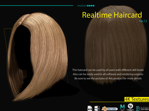 Realtime Haircard Vol 3 - No2 Model 3D