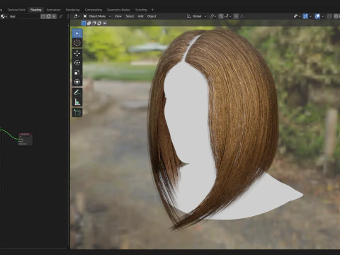 Realtime Haircard No12 3D Model